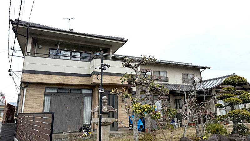 駅家町外壁塗装工事